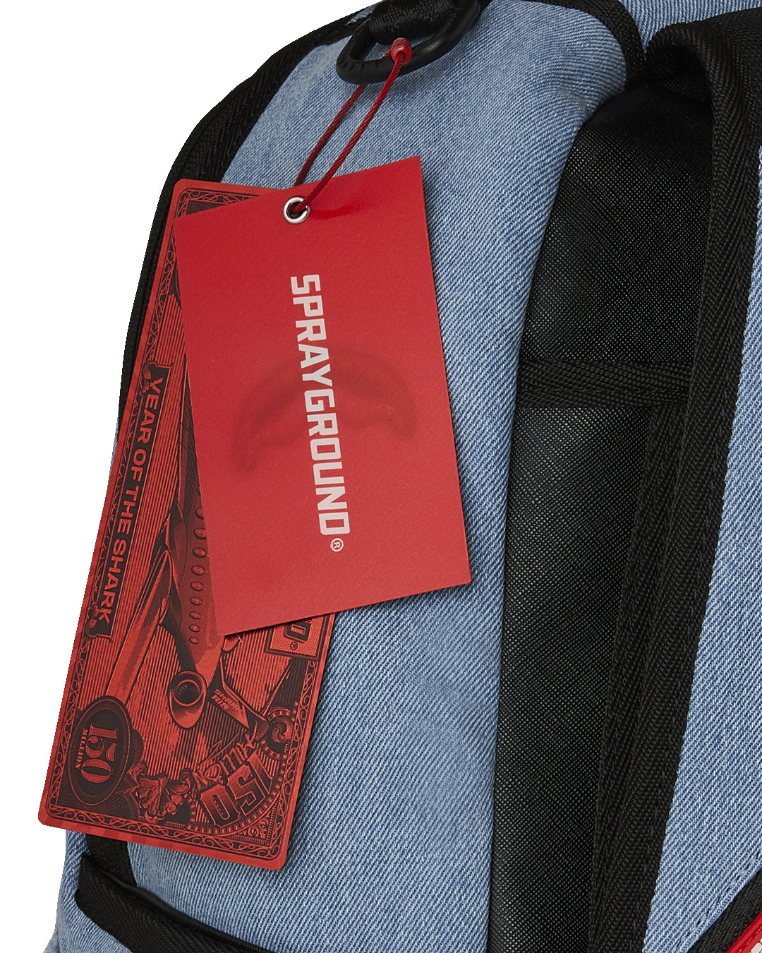 DENIM TEAR 3 AM PATCHES BACKPACK