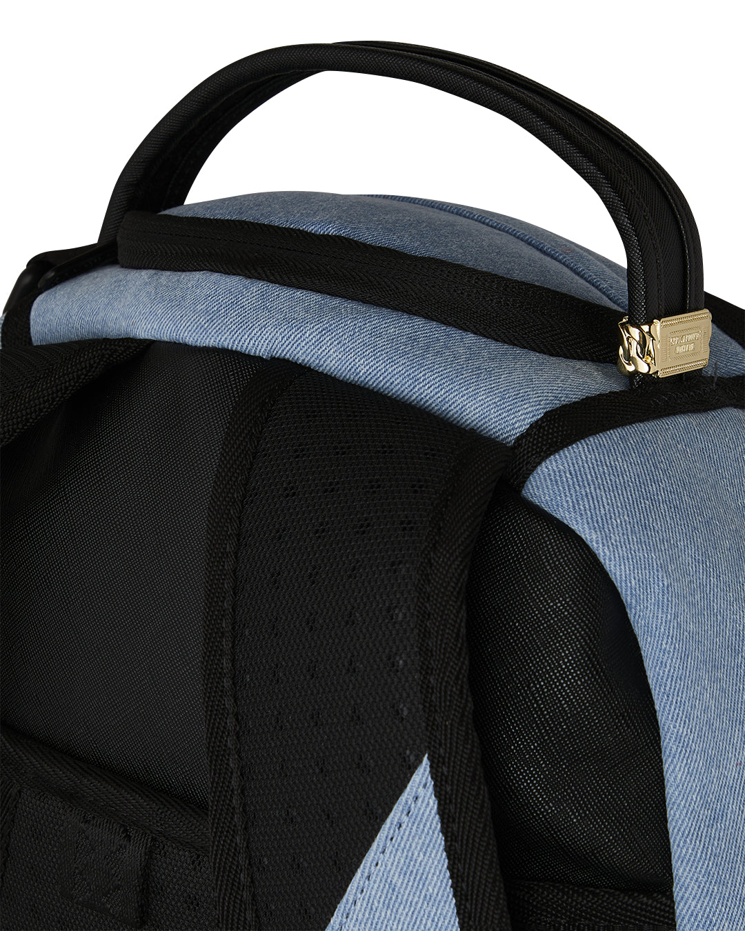 DENIM TEAR 3 AM PATCHES BACKPACK