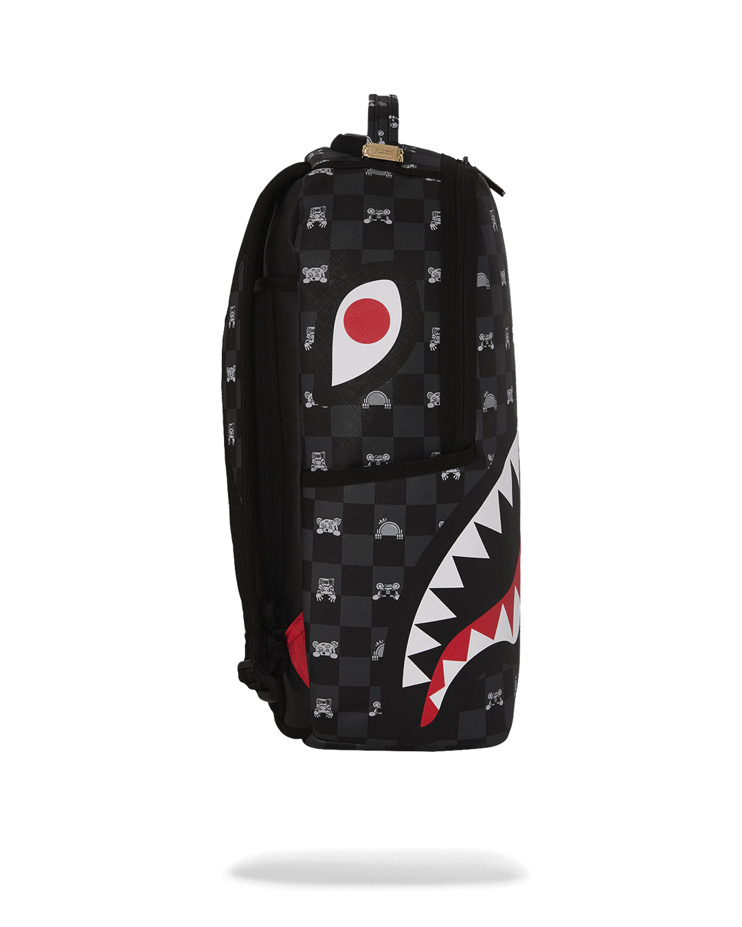 GRAY PEEKING CHARACTER CHECK DLXSV BACKPACK