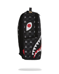 GRAY PEEKING CHARACTER CHECK DLXSV BACKPACK