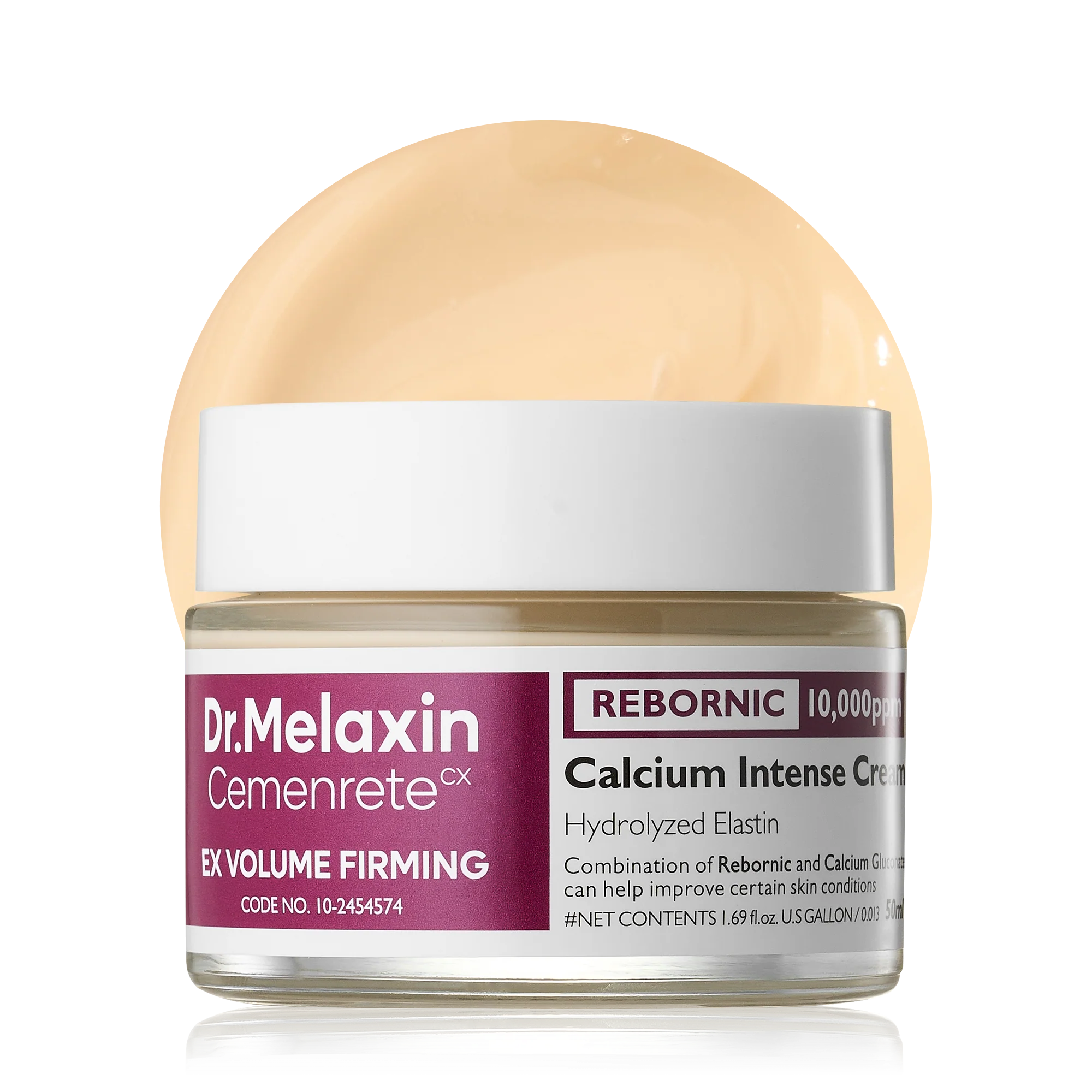 Dr.Melaxin Calcium IntenseFirming Cream with Collagen &Elastin, Lifting & VolumizingFace Cream for Sagging Skin,Niacinamide for Plumping Care