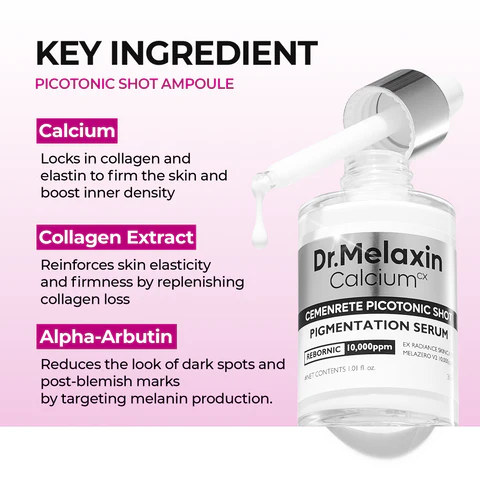 Dr.Melaxin Lumi firm & lift Duo IKorean facial Collagen Firmingserum plumping skin &tightening refines skin repairdensity I Cyano Pink SpiculeSerum + Picotonic ShotAmpoule