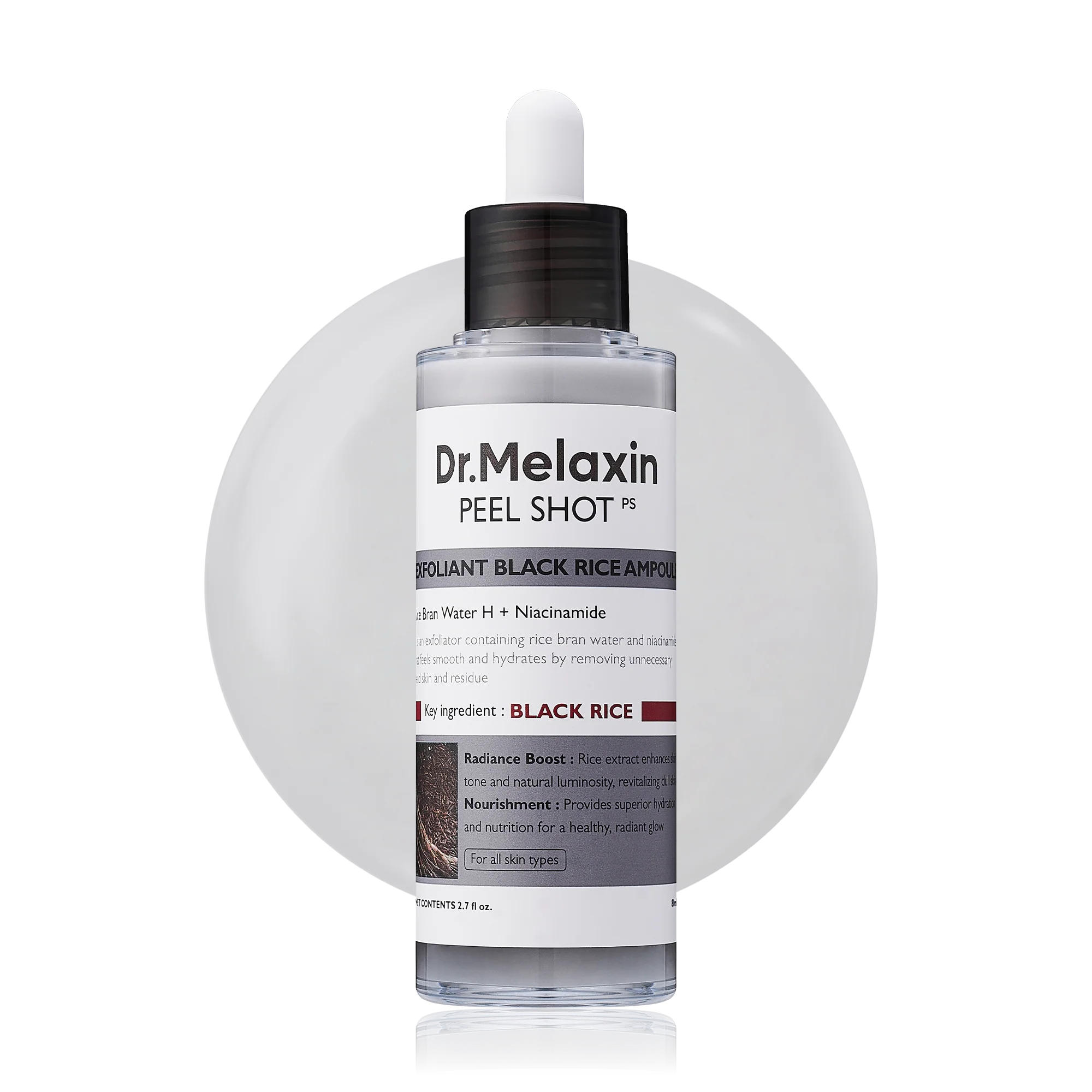 Dr.Melaxin Peel Shot Glow Rice Peeling Ampoule Duo DailySoft Exfoliating Face and Body Scrub Dead Skin CellsBlackhead Remover for All Skin Types korean skin care